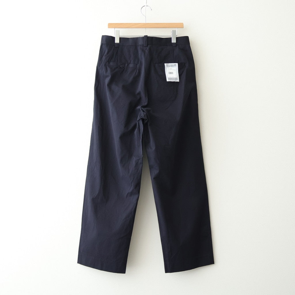 Chino Trousers - Two Tuck Straight #NAVY [11061601] - ciacura 三重