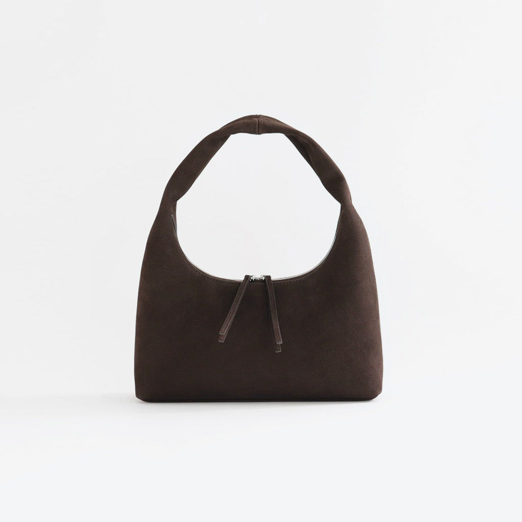 Round Leather Bag #D/BRN [12521015]