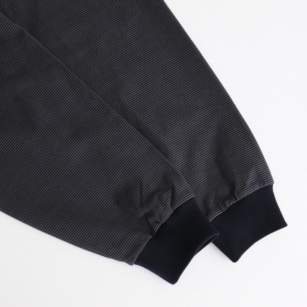 Narrow Border L/S Tee #NAVY × GRY [GU251-70117B]