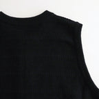 Links Zip Up Vest #Black [2501-017]