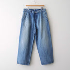 Selvage Denim Two Tuck Pants #INDIGO_LIGHT FADE [GU261-40061LB]
