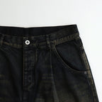 6ポケットオーバーダイデニムバギーPT #DARK INDIGO [D125-P539]