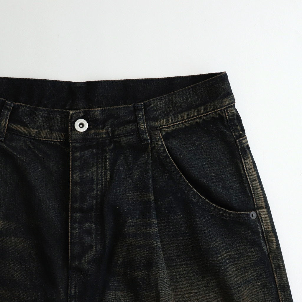 6ポケットオーバーダイデニムバギーPT #DARK INDIGO [D125-P539]