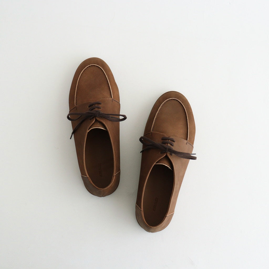 HORSEHIDE LEATHER LACE-UP SHOES #BROWN [A26AS03QD]