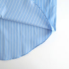 COTTON SILK STRIPE SHIRT #SAX BLUE STRIPE [A26SS01CS]