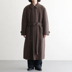 WOOL CASHMERE CORDUROY SOUTIEN COLLAR COAT #SMOKY BROWN [A26AC01FC]