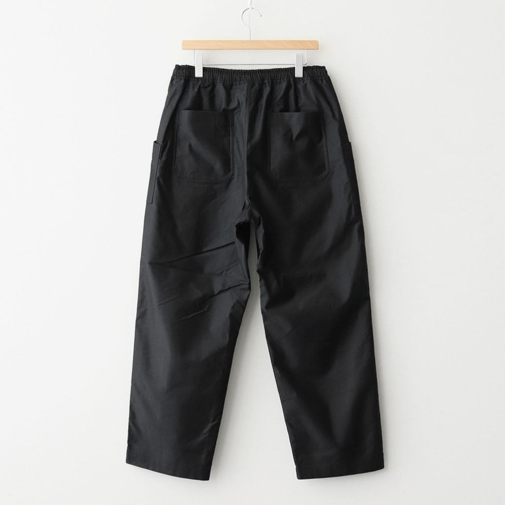 綿サテンイージーパンツ #BLACK [HP-P013-051]