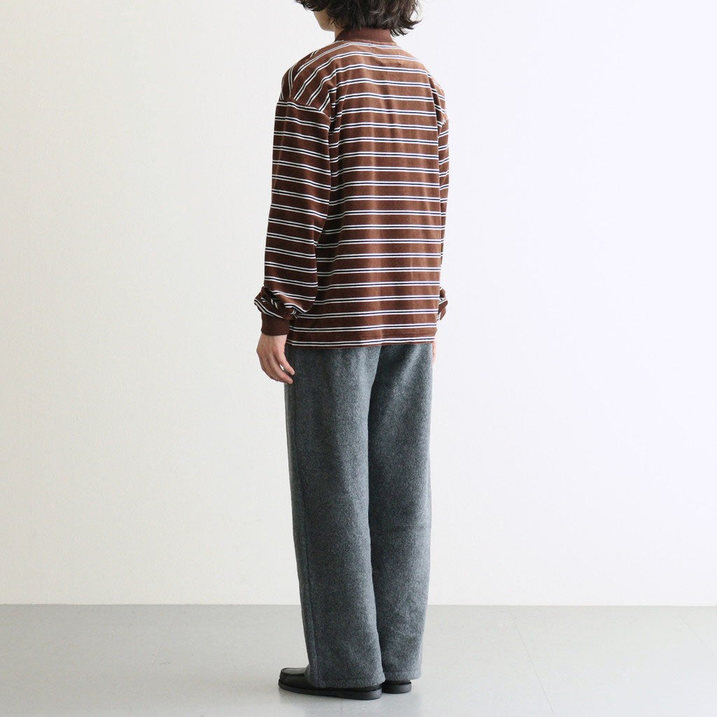 Fleece Pants #MD.GREY×NAVY [I26AW-BC3]
