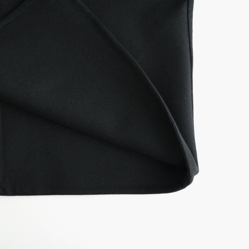 Wool Cashmere Double Breasted Rever Coat #Black [YK26FW01317C]