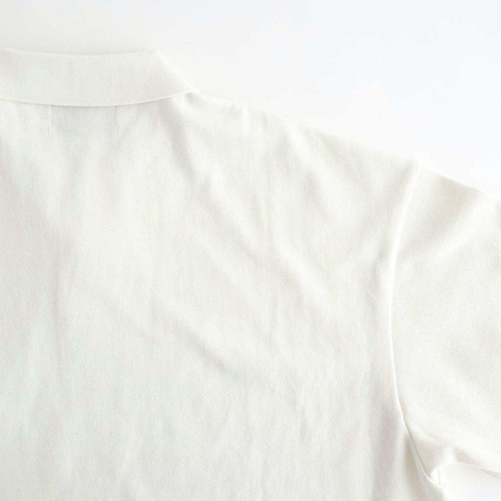 Cotton Pique Jersey S/S Skipper Polo #PEARL WHITE [GU261-70416]