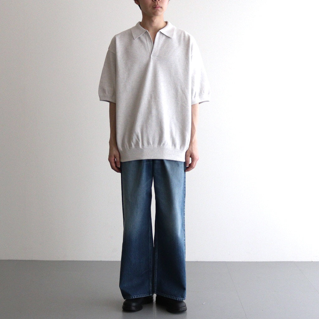 Moss Stitch Polo #Oatmeal [2501-011]