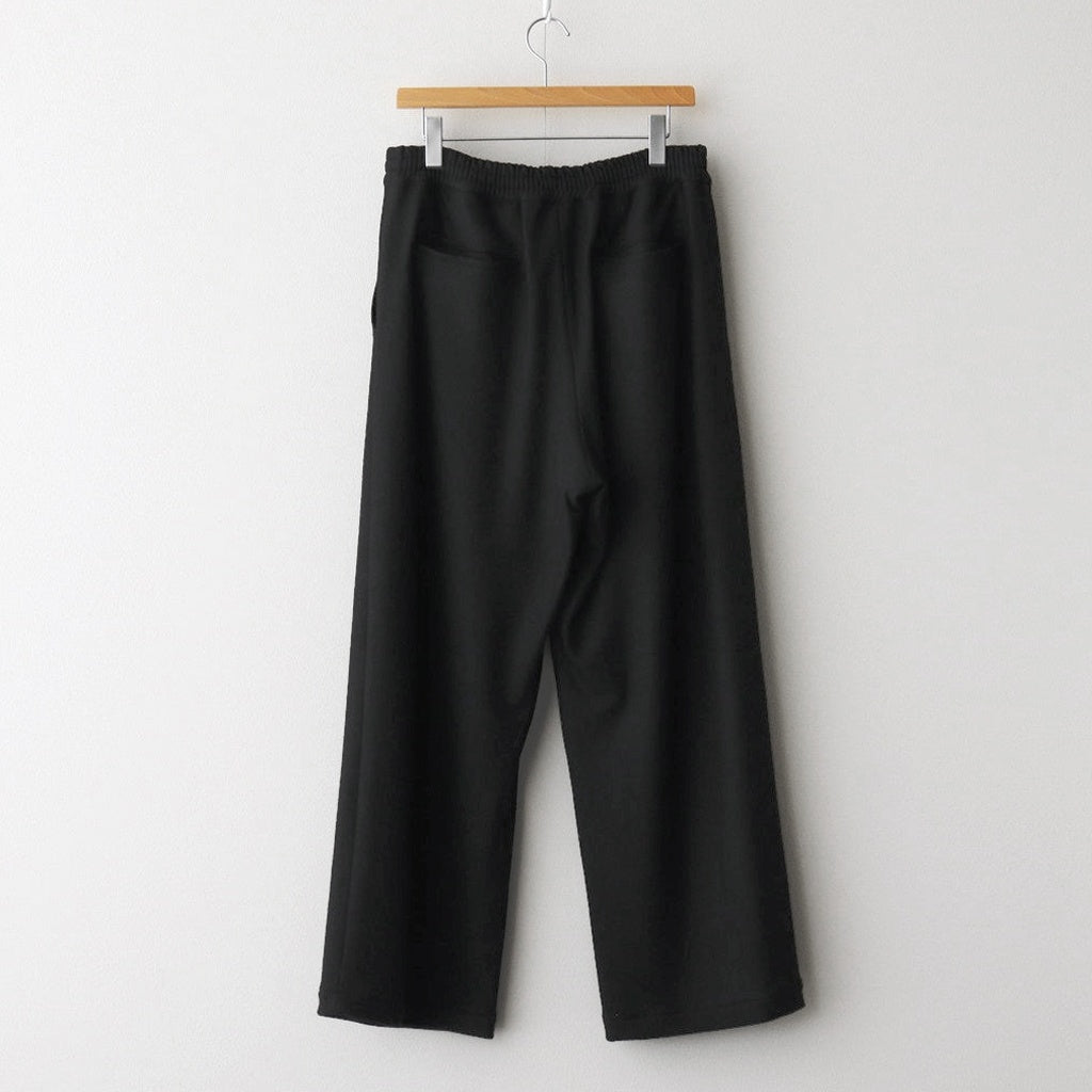 Wool Smooth Flannel Easy Wide Pants #BLACK [GU253-40223B]