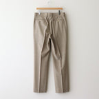 SUPER FINE TROPICAL WOOL SLACKS #TOP LIGHT BROWN [A25SP03WT]