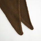 Soft Wool Triangle Stole #BROWN [GU263-90601]
