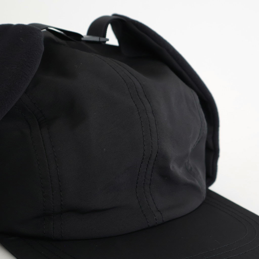 綿ナイロングログラン×エステルフリースキャップ #BLACK [HP-K602-051]