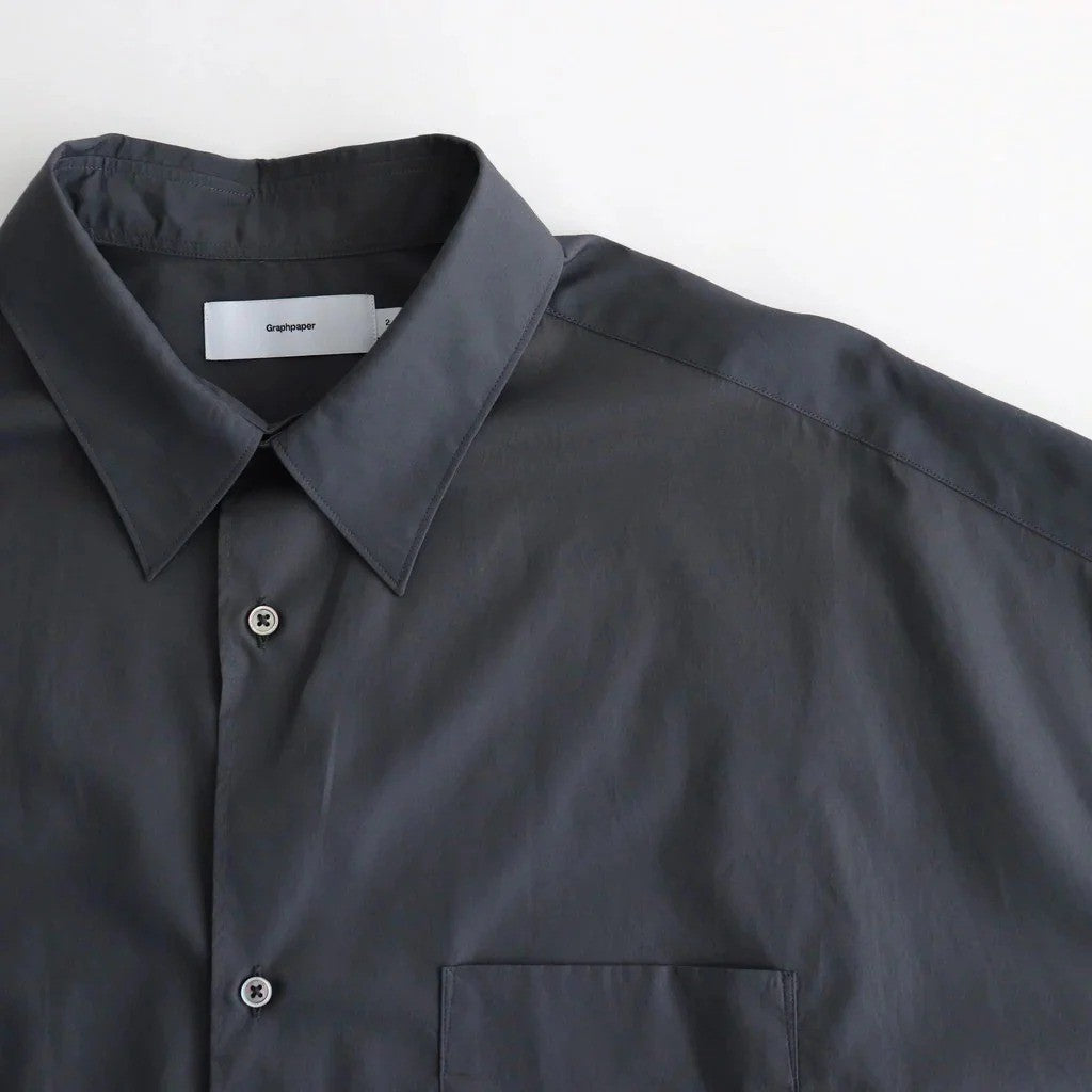 Broad L/S Oversized Regular Collar Shirt #C.GRAY [GM261-50001B]
