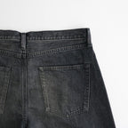 ROUND DENIM PANTS #BLACK [ST.1572]