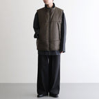 PADDED VEST #MILITARY KHAKI [ST.761]