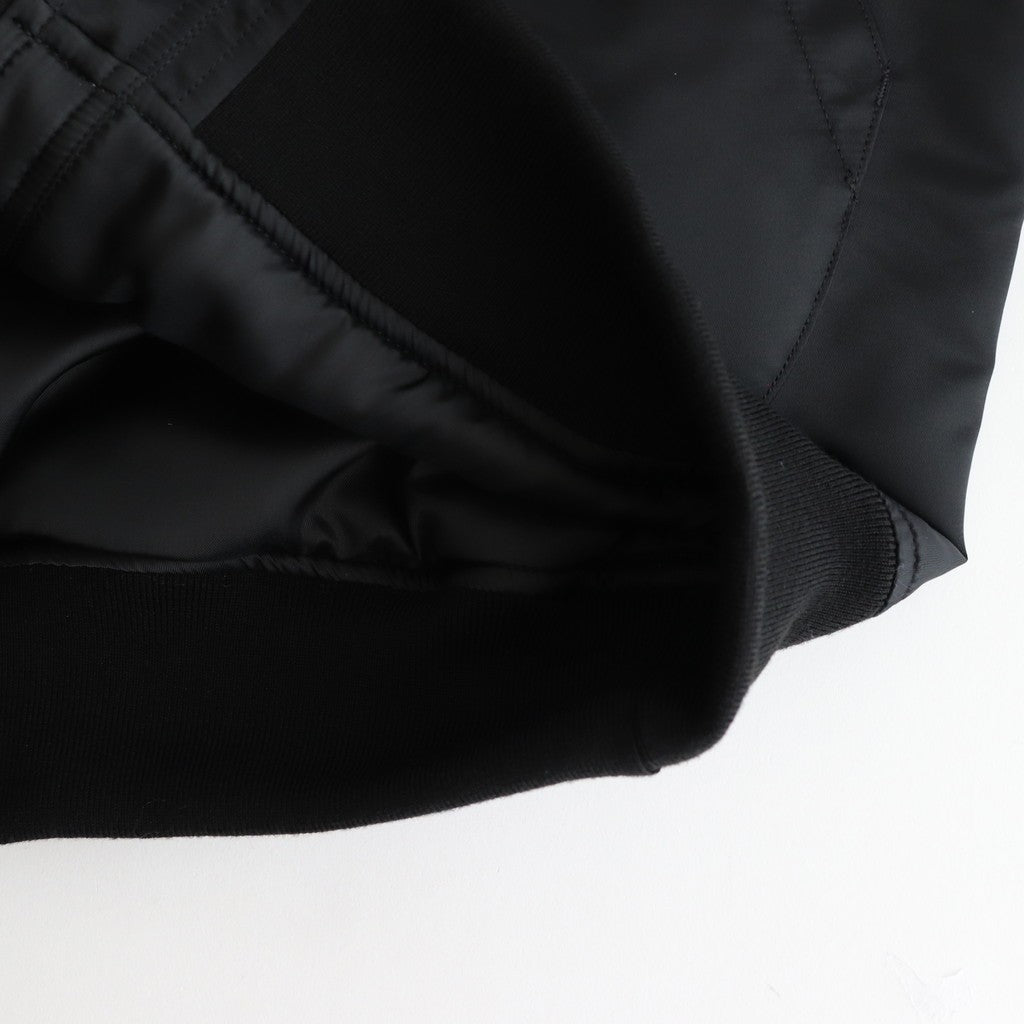 綿ナイロンダブルツイルブルゾン #BLACK [HP-J003-051]