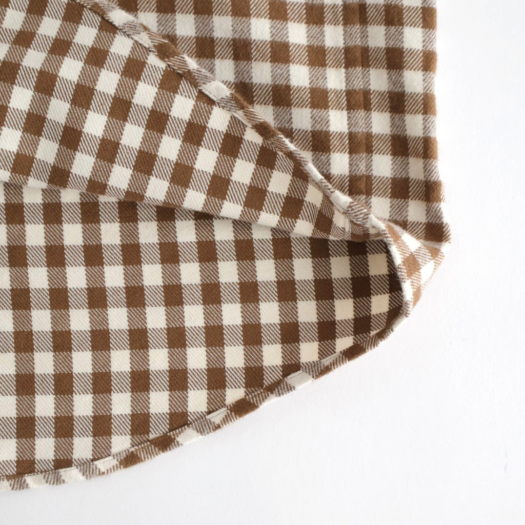 Button Shirt Flap Pocket #BROWN-CH [13052108]