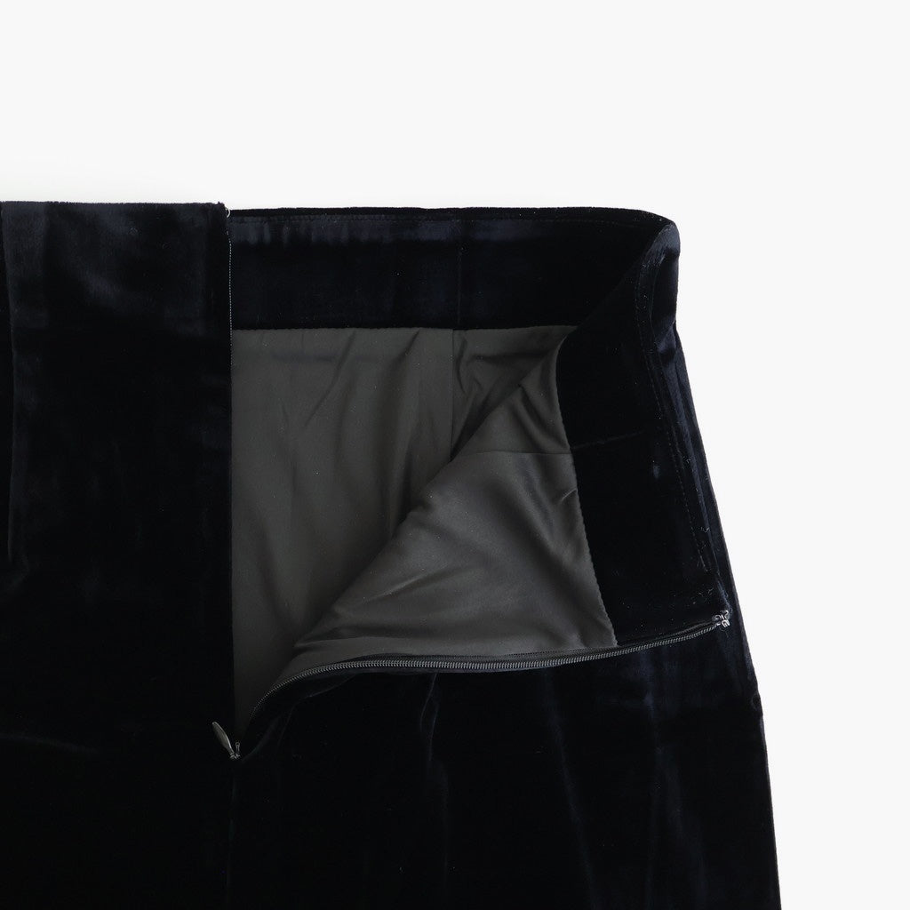 Pencil Velour Skirt #BLK [12520805]