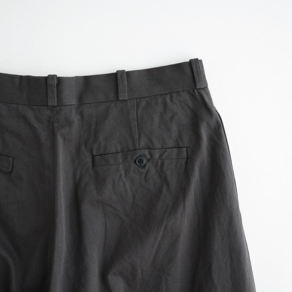 CHINO TROUSERS - WIDE STRAIGHT #CHARCOAL [11062601]