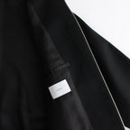 W/SI SATIN ZIP UP SHORT JACKET #BLACK [ST.1068]