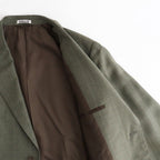 BLUEFACED WOOL JACKET #OLIVE GRAY STRIPE [A26AJ01BS]