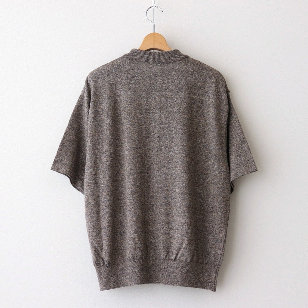 Linen S/S Shirt #Brown [2501-014]