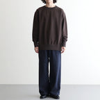 Plain Sweatshirt #Dark Brown [OFH011PO41]
