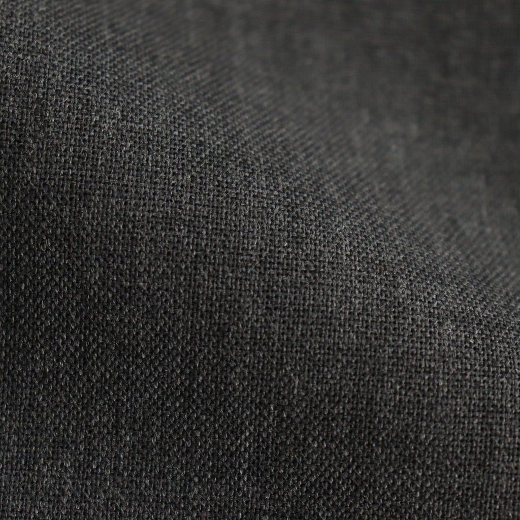 WOOL KID MOHAIR HOP SACK ONE-TUCK SLACKS #TOP CHARCOAL [A25SS05MH]