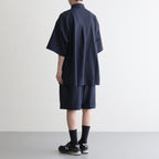 SEERSUCKER B.D SHIRT #NAVY [FSC252-50043]