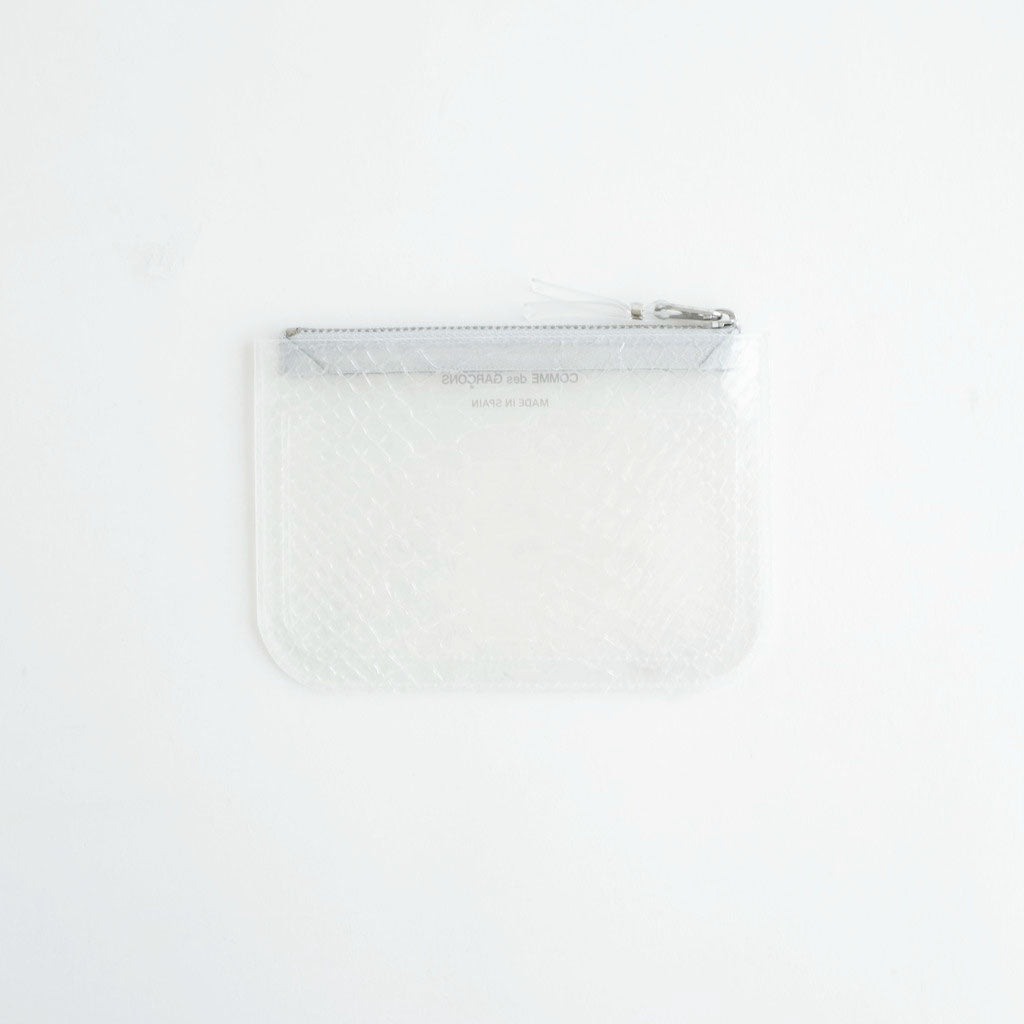 ZIP POUCH - TRANSPARENT SNAKE #CLEAR [8Z-T810-051]