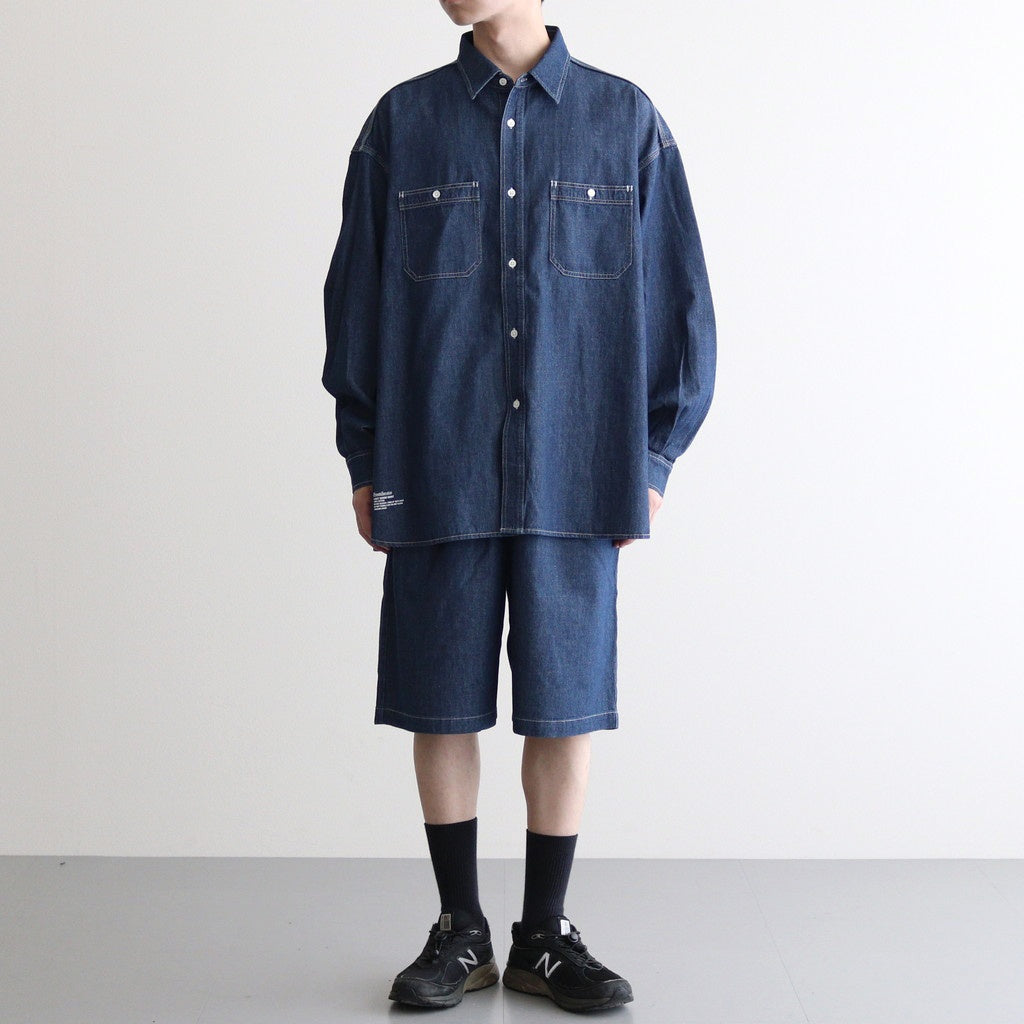 LIGHT DENIM L/S SHIRT #DARK FADE [FSC252-50045]