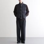 SUPER LIGHT NYLON RIPSTOP DOWN VEST #BLACK [A25AV02NL]