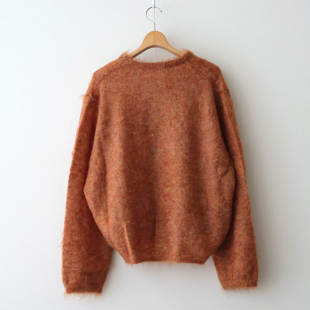 Shaggy V-Neck Pullover #ORANGE USED [I24AW-K17]