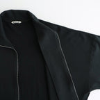 SUPER HIGH GAUGE SWEAT ZIP BLOUSON #INK BLACK [A25AB01CU]