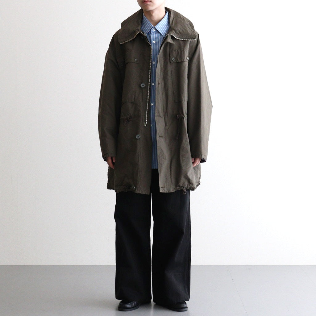 KATHARINE HAMNETT Recycle Polyester Half Coat #OLIVE [YK25FW01128C