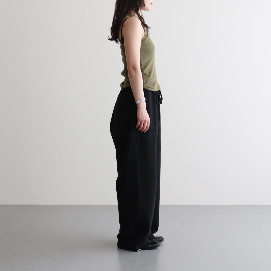 Gauze Teleco Tank Top #KHAKI [I26SS-CUT1]