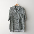 Leaf Pattern Printed Open Collar Shirt #IVORY [YK26SS01202SH]