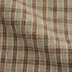 綿フランネルチェックシャツ #KHAKI [HP-B021-051]