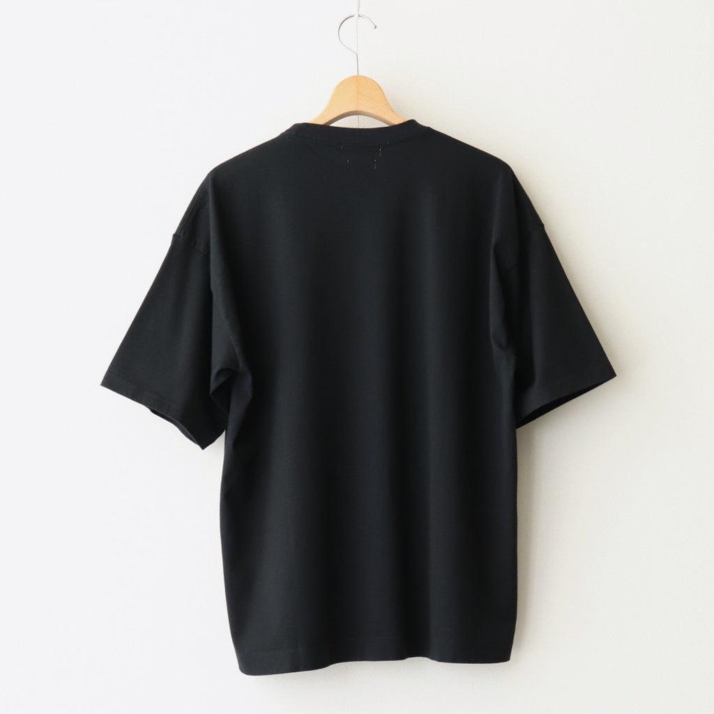 EMBROIDERY T-SHIRT #BLACK [YK25SS0981CS]