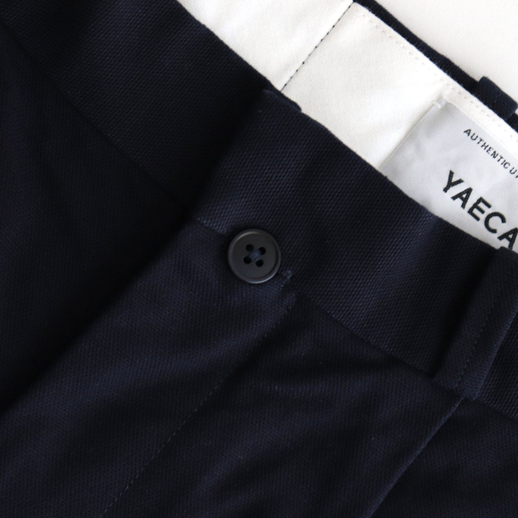 chino tuck straight #navy [65635]