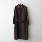 SUPER FINE WOOL MOSSER SOUTIEN COLLAR COAT #TOP BROWN [A25AC04WM]
