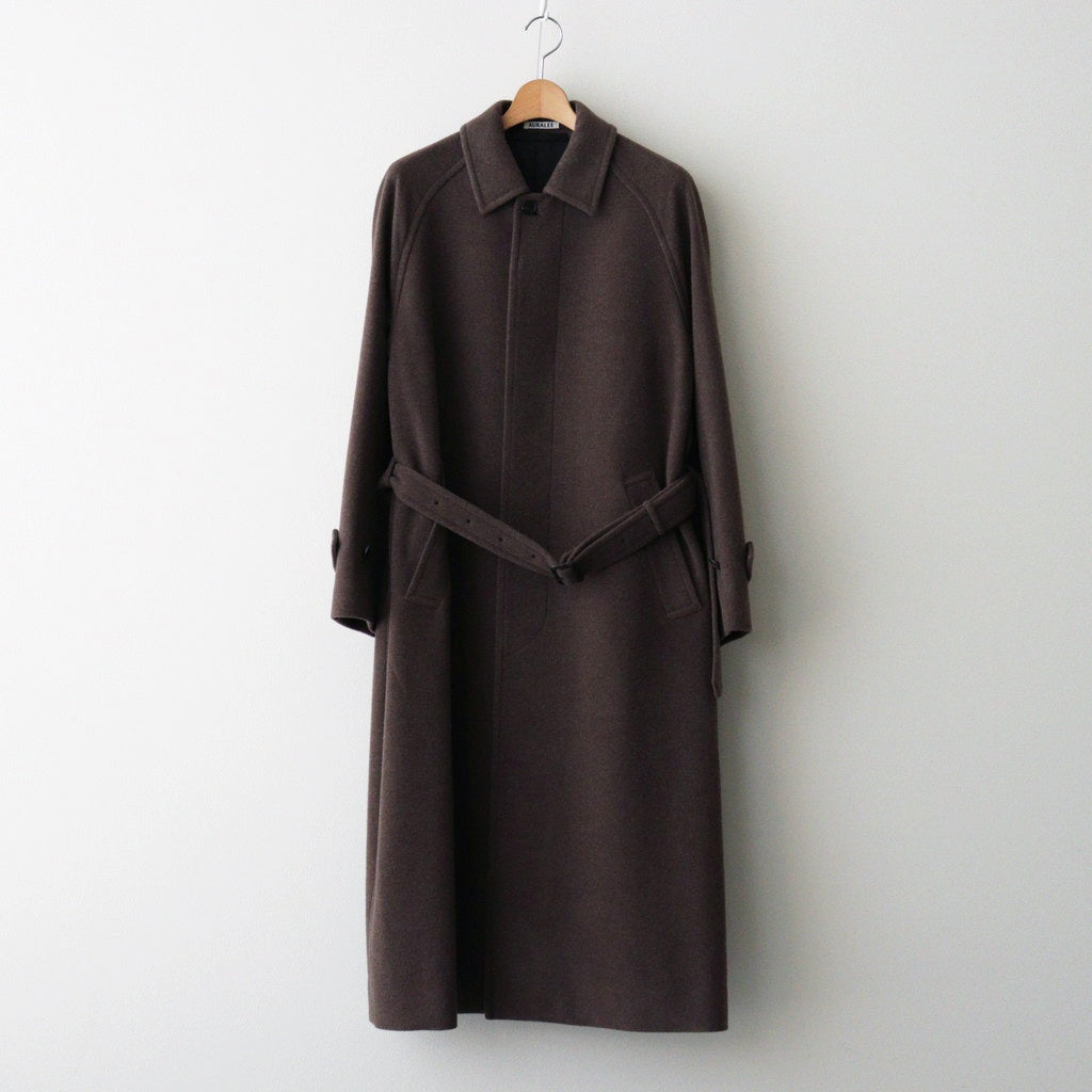 SUPER FINE WOOL MOSSER SOUTIEN COLLAR COAT #TOP BROWN [A25AC04WM]
