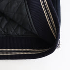 LEATHER STUDIUM JACKET #NAVY [25330210]