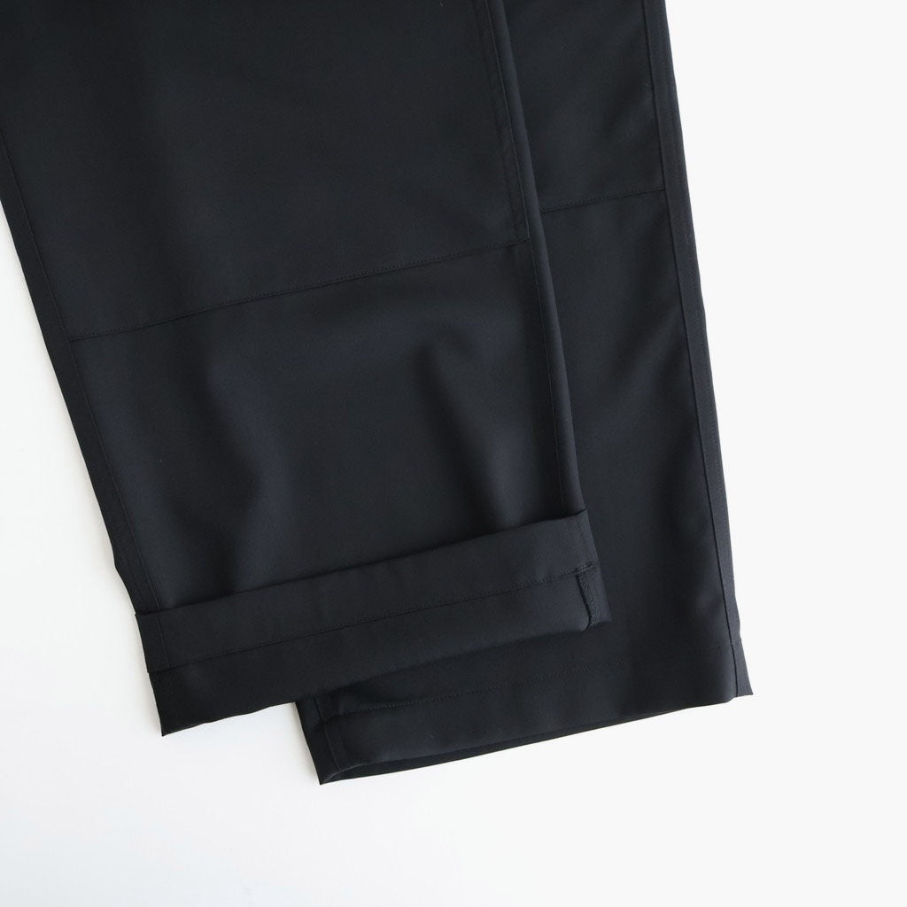 WOOL HERRINGBONE CARGO PANTS #BLACK [A26SP02CH]