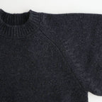 Wool 100% Raglan Knit #C/GRY [12520520]