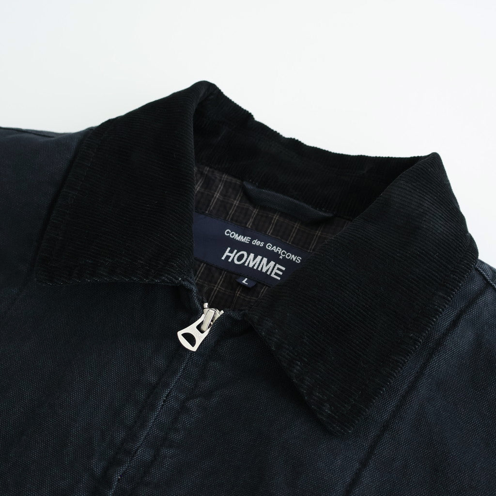 綿オックス 製品加工ブルゾン #BLACK [HP-J016-051]