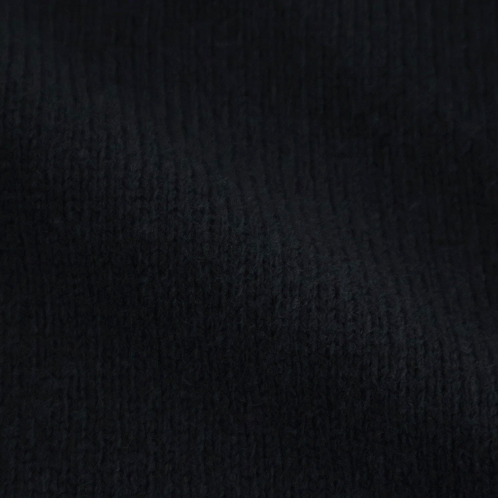 Suede Leather Elbow Patch Sweater #BLACK [YK25FW01108S]